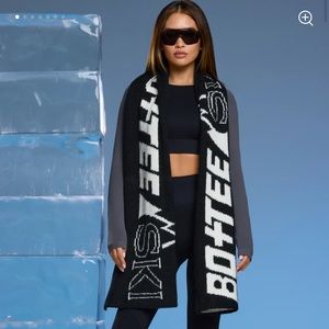 Bo+tee oversized knitted ski scarf